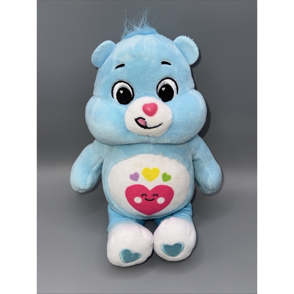 Care Bears ALWAYS HERE Bear Hearts 8" Blue Plush Stuffed Animal